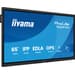 iiyama TE6515A-B2AG ecrã de sinalização Plasma interativo 163,8 cm (64.5") Wi-Fi 550 cd/m² 4K Ultra HD Preto Ecrã táctil Processador built-in Android 24/7