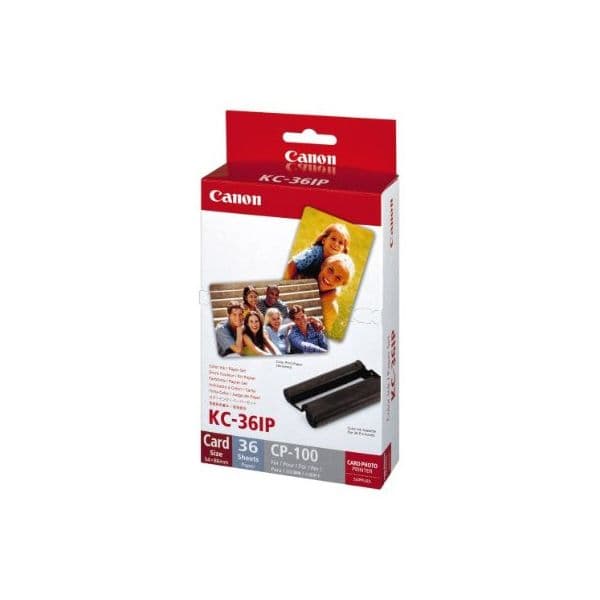 Canon KC-36IP Tinta + Papel 36 Fotos Carta de Crédito (selphy Cp)