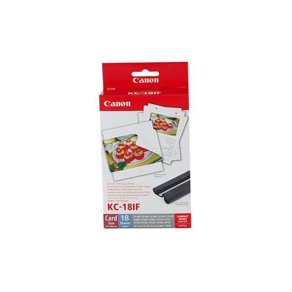 Canon KC-18IF Mini Stickers Carte de Crédito (Selphy CP-100/200/220..)