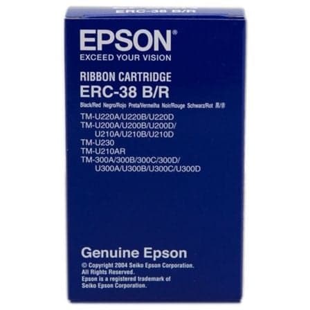 FITA EPSON POS ERC-38 PRETA/ VERMELHO - C43S015376