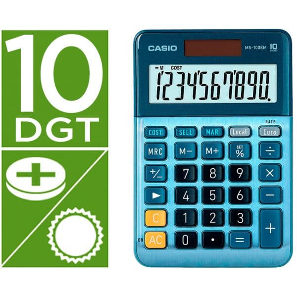 Calculadora Casio de Mesa MS-80VER-100/120 TER 10 Digitos
