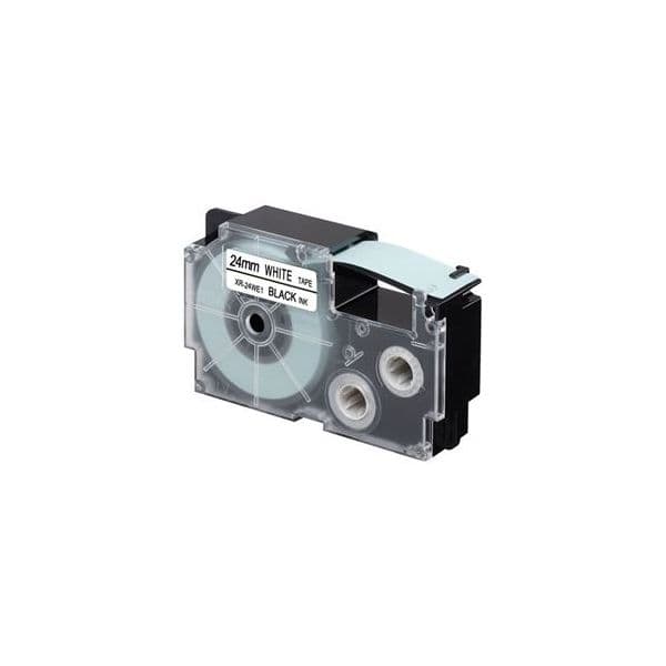 Casio XR-24 WE 1 24 mm Black on White - XR-24WE1