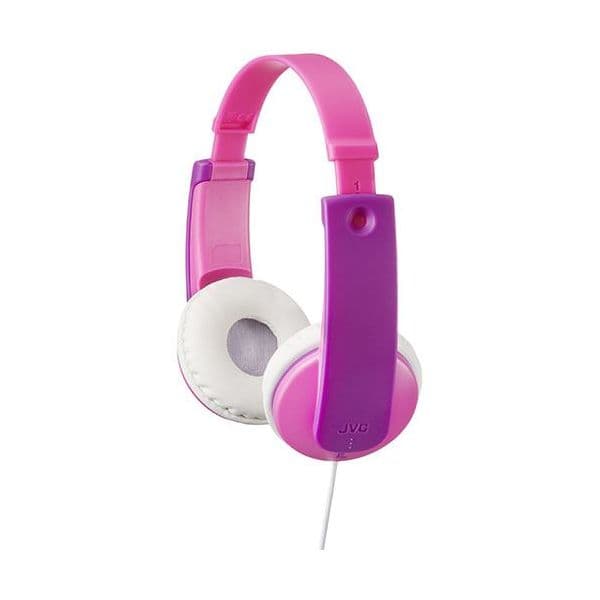 JVC Auscultadores Infantis com Fio HA-KD7PN-E Rosa / Roxo