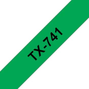 Brother Fita Gravacao P-touch Verde/Preto 18mmx15mts - TZE741