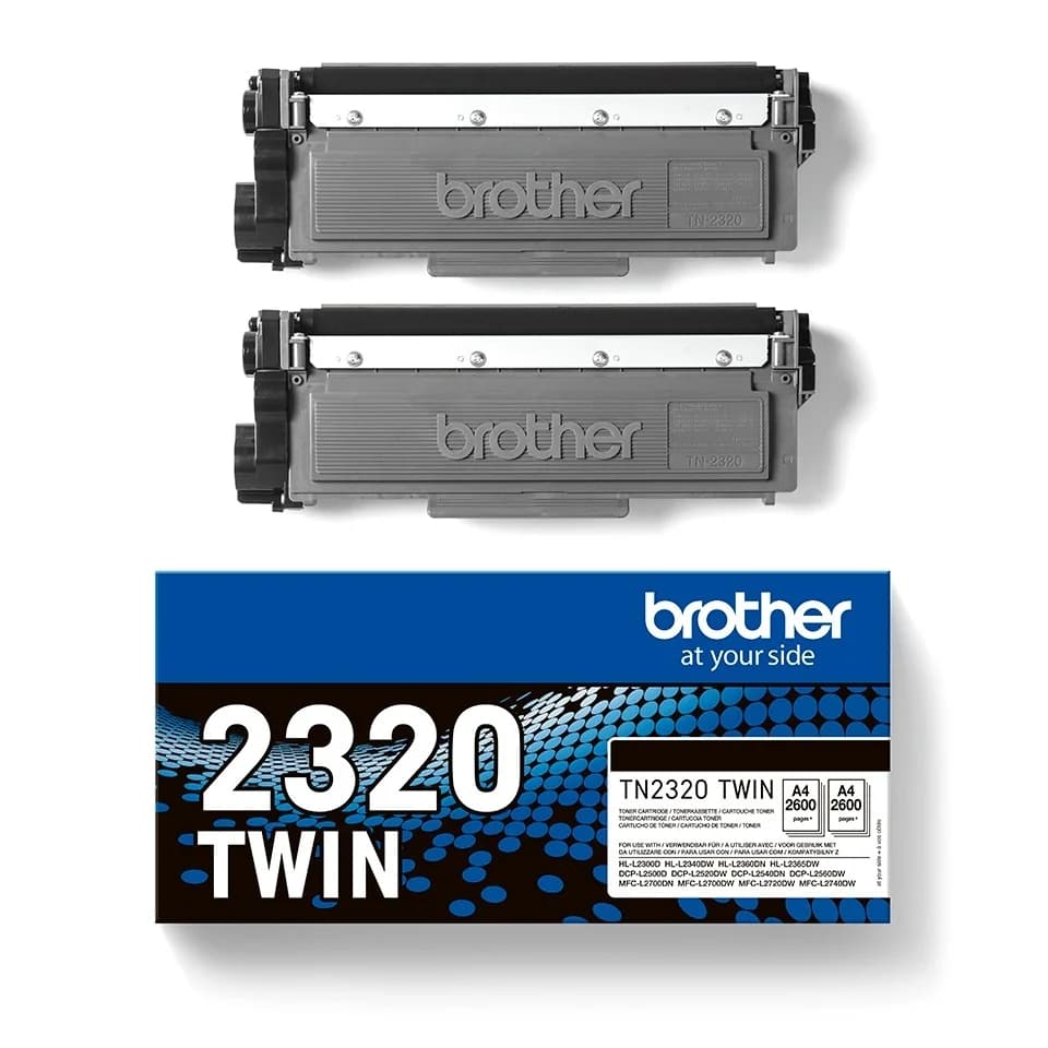 Brother Pack de 2 Toners Pretos Original Multipack TN2320TWIN
