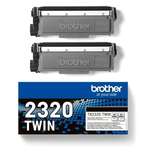 Brother Pack de 2 Toners Pretos Original Multipack TN2320TWIN