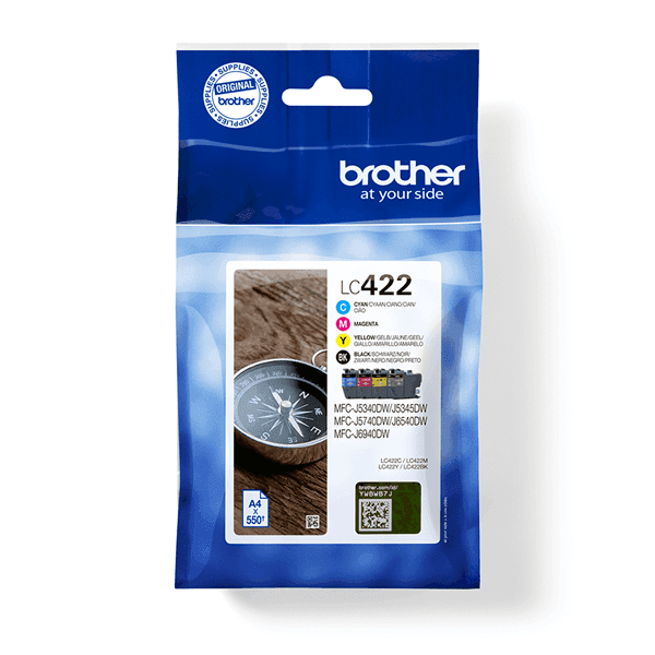 Tinteiro Brother Pack 4 LC422