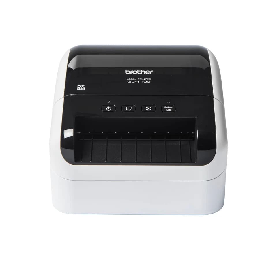 Brother QL-1100C impressora de etiquetas Acionamento térmico direto 300 x 300 DPI 110 mm/seg Com fios