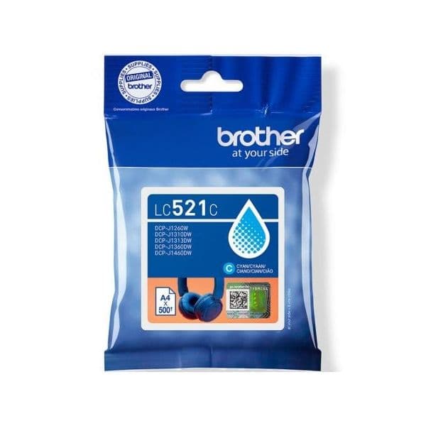 Tinteiro Brother LC521C Cyan
