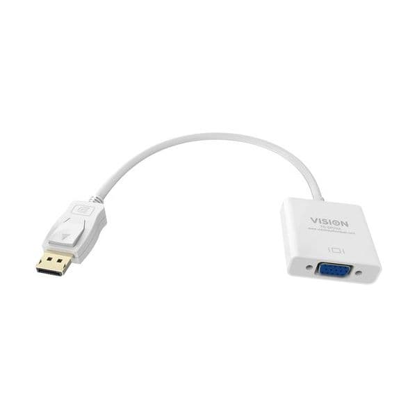 Vision Professional - Adaptador DisplayPort - DisplayPort (M) para HD-15 (VGA) (F) - preto - TC-DPVGA/BL