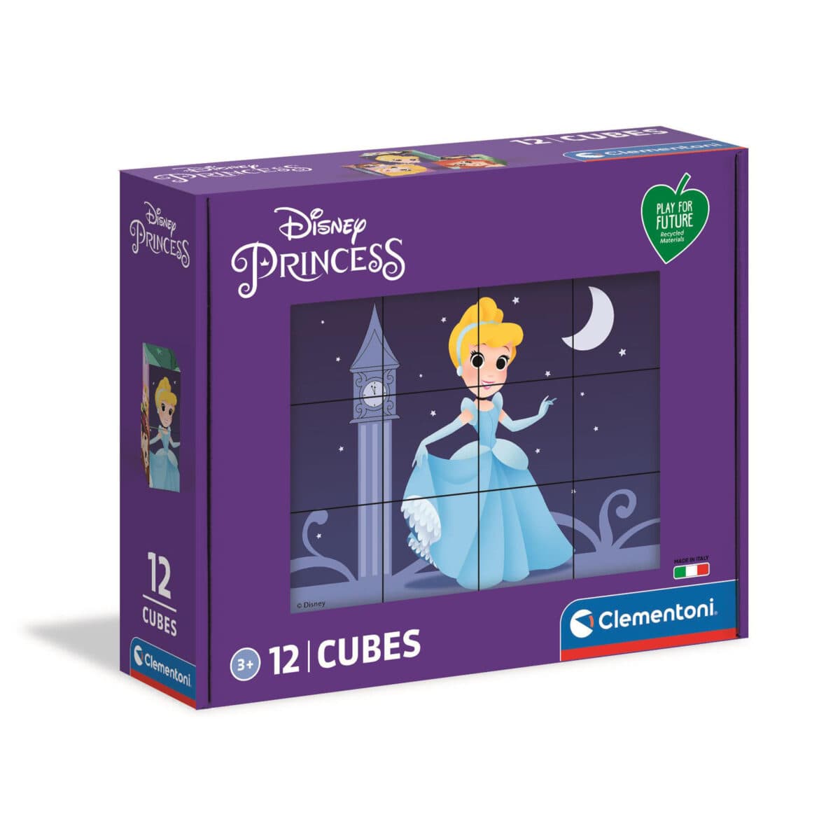 Puzzle 12 Cubos - Disney Princess Clementoni