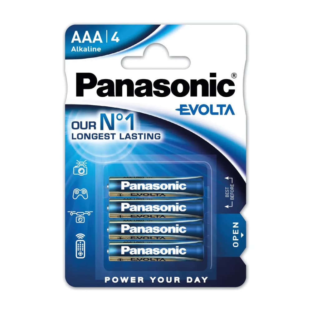 Pilha 1,5V LR03 Alcalina EVOLTA (Blister 4)