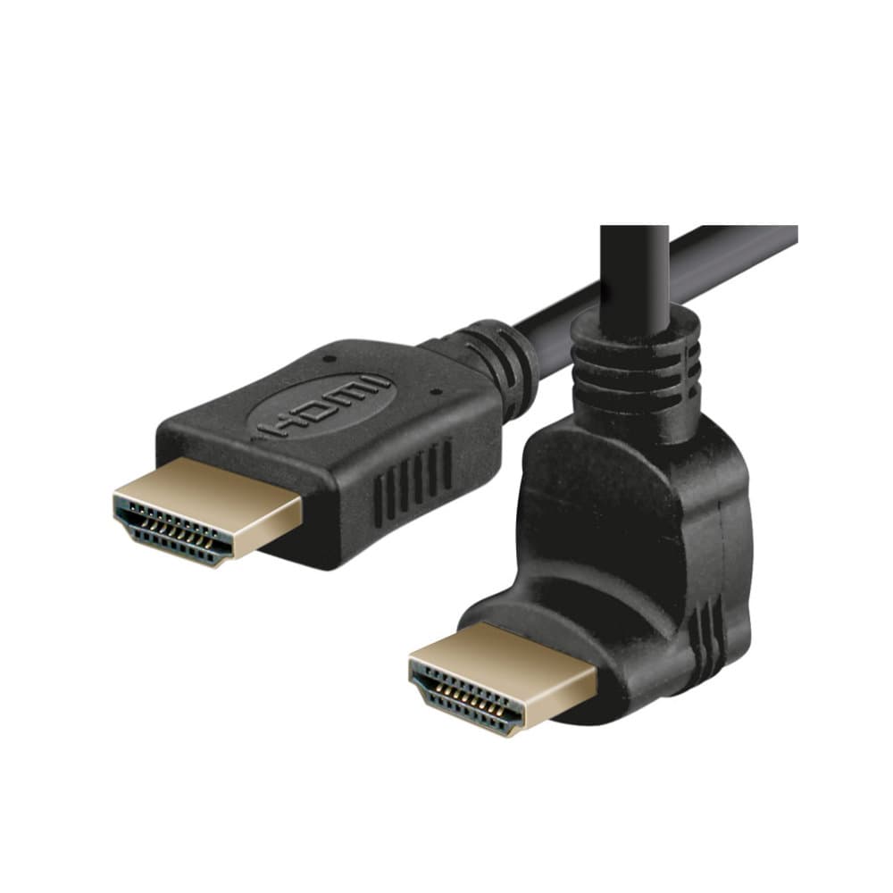 Cabo HDMI Macho / Macho 2mt – Curva 90º