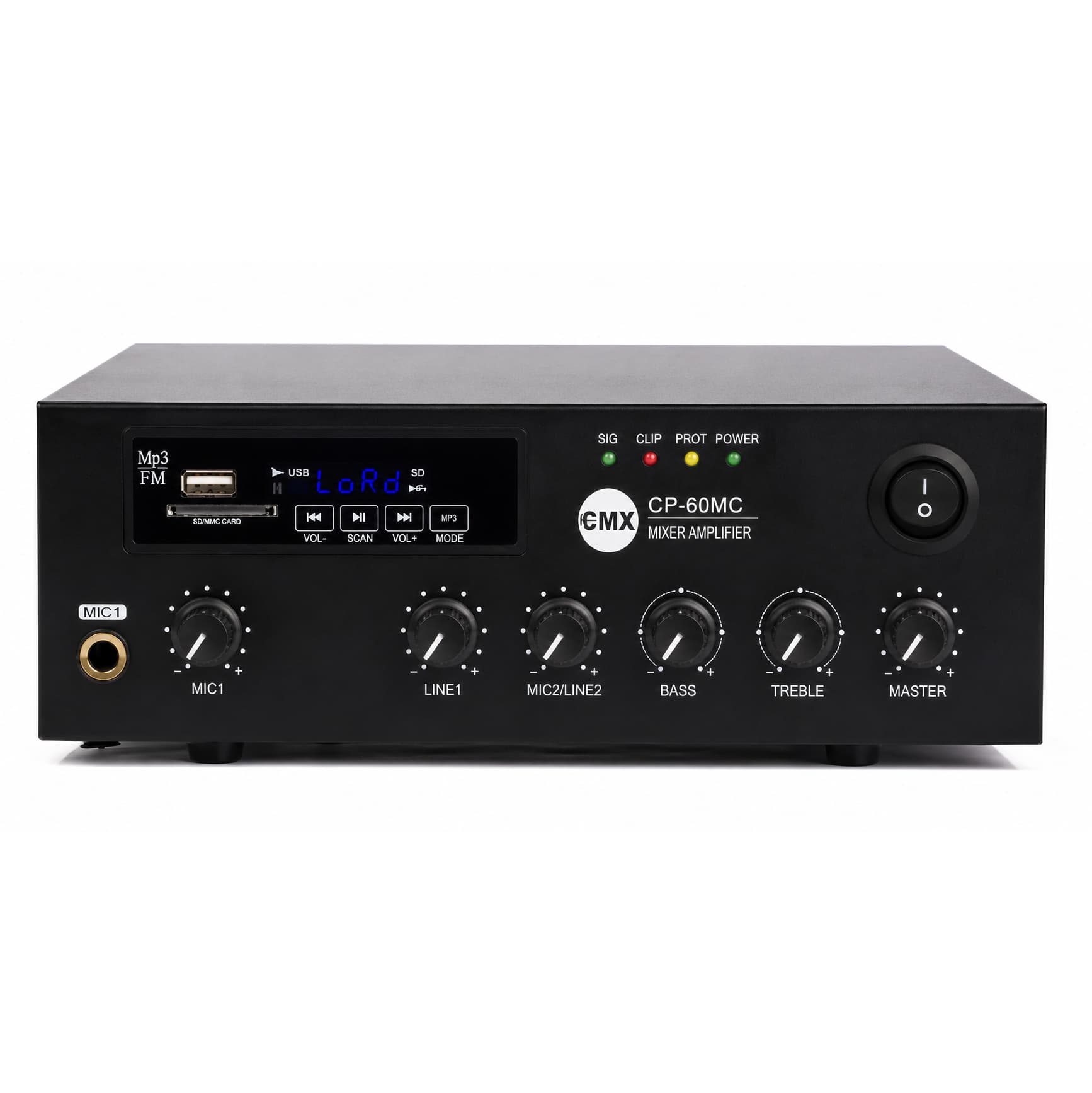 Amplificador Audio 60W USB/SD/FM/BT – DC12V