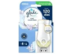 ambientador glade eléctrico aparelho clean linen 20ml