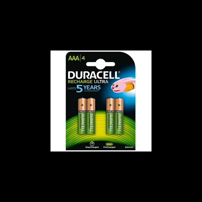 Duracell Pila Recargable HR03 AAA 900mAh Blister*4