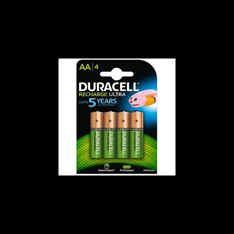 Duracell Recarregáveis 1.2V 2500mAh Ni-Mh AA 4 Un.