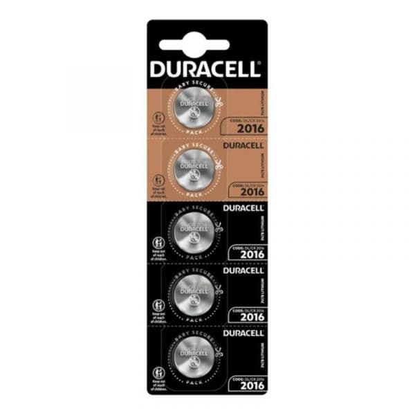 Duracell Bateria Botão CR2016 5 Unidades