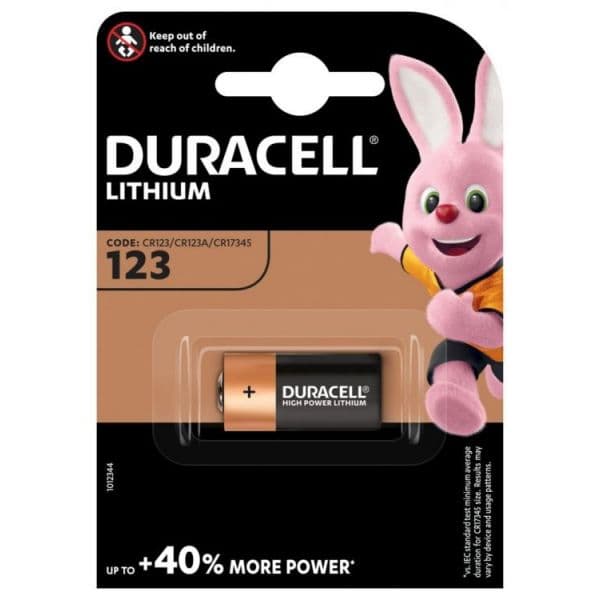 Duracell Pilha CR123A 3V Ultra 123 1 Un.