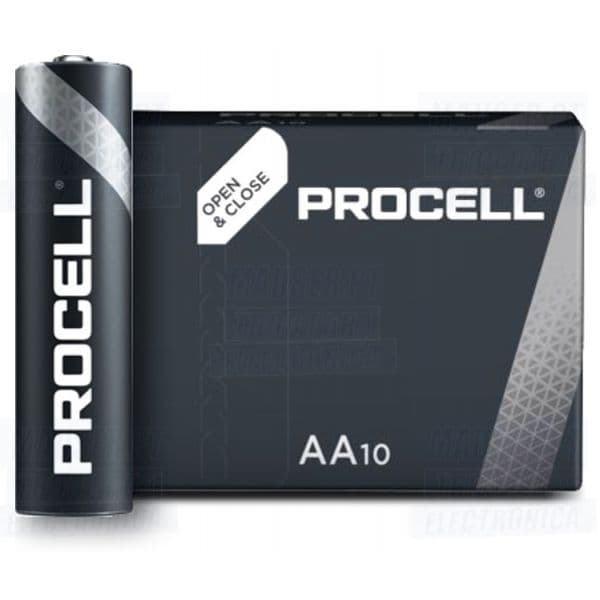 Duracell Pilhas Ind. Alcalinas 1.5V LR6 AA 10 Un.
