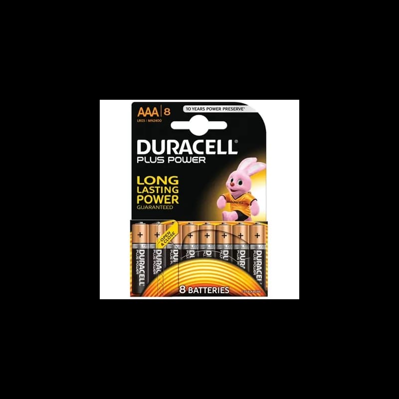 Duracell Plus Power Pila Alcalina AAA LR03 Pack 8