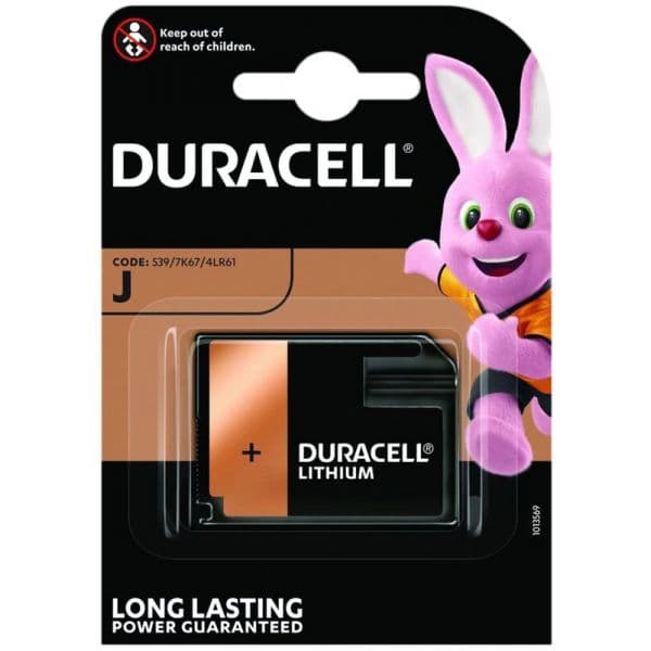Duracell Pilha Alcalina 6V 4LR61/1412AP/7K67 (539) - DUR-4LR61-J