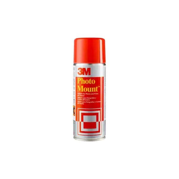 3M Cola Spray Photomount Permanente 400ml 260gr Lata Vermelha