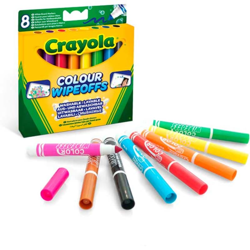 Crayola - Marcadores p/ Quadro Branco (8x) - MEGAONLINE