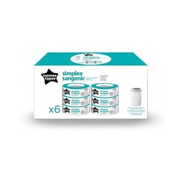 Tommee Tippee 6 Recargas Sangenic Simplee