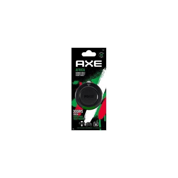 Axe Ambientador 3D para Carro Disco Perfumado Con Fragancia África, Ideal para Colgar Del Espejo Retrovisor. AX71004