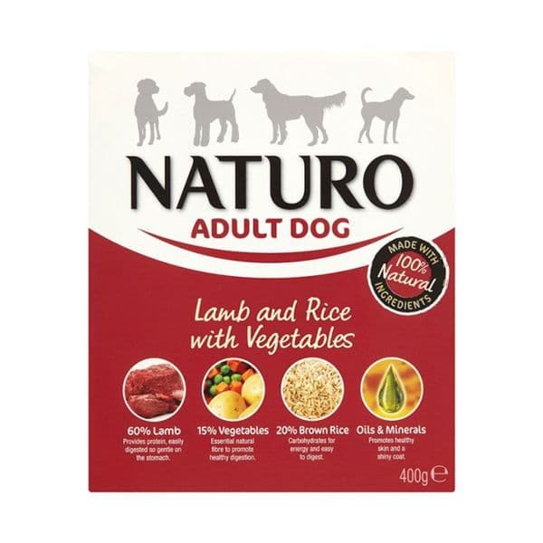 Ração Húmida Naturo Adult Lamb & Rice & Vegetables 400g