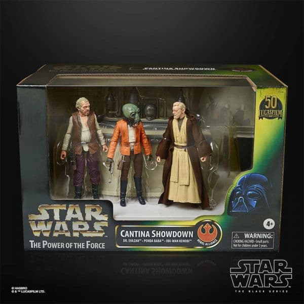 Hasbro Conjunto de Figuras o Poder da Força Cantina Showdown Black Series Star Wars 15cm