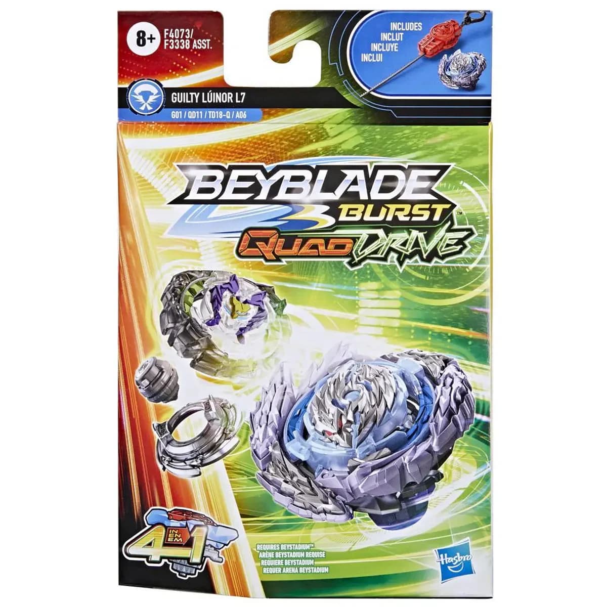 Hasbro Beyblade Burst Quaddrive Guilty Luinor L7 F4073/F3338