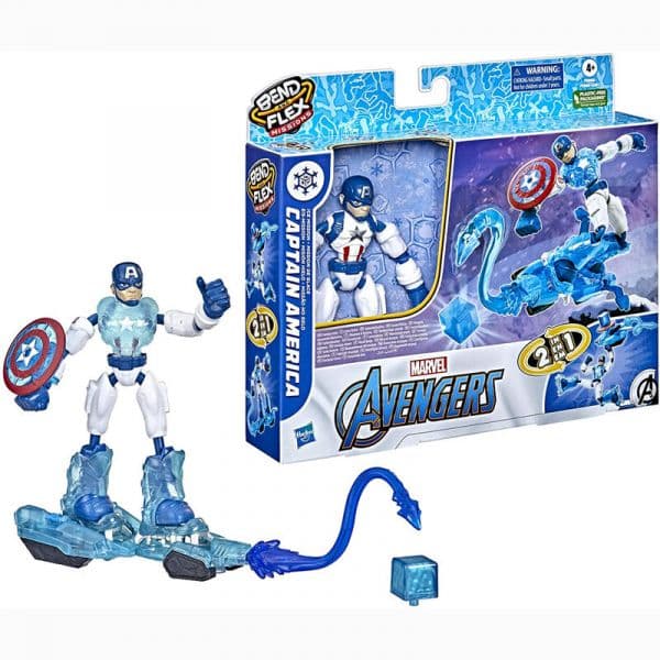 Hasbro Figura Capitan America Bend And Flex Missions Marvel 15cm