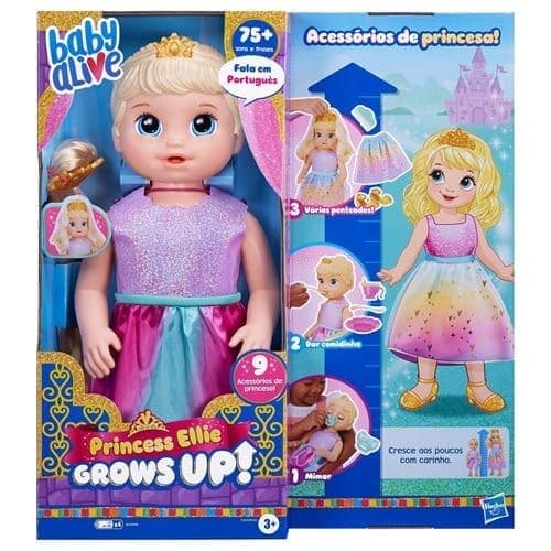 Hasbro Baby Alive Princess Ellie Grows Up Loira - HBF5236