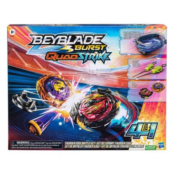 Hasbro Arena Beyblade Burst QuadStrike Thunder Edge Battle Set