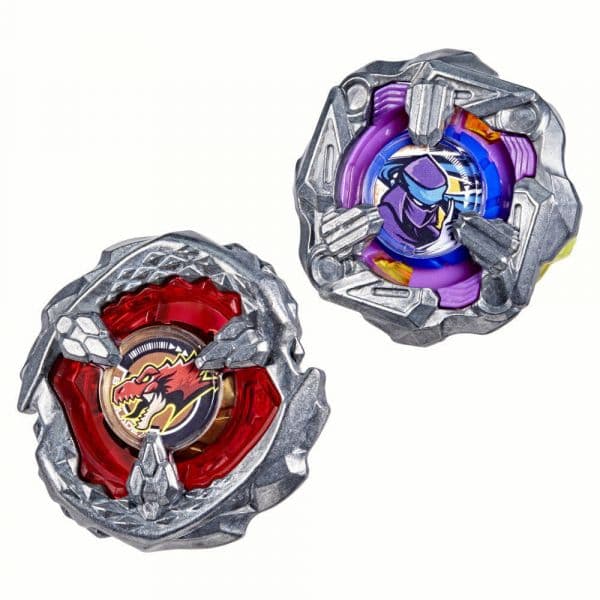 Hasbro Beyblade Pack Duplo Beat Tyranno 4-70Q & Knife Shinobi 4-80HN