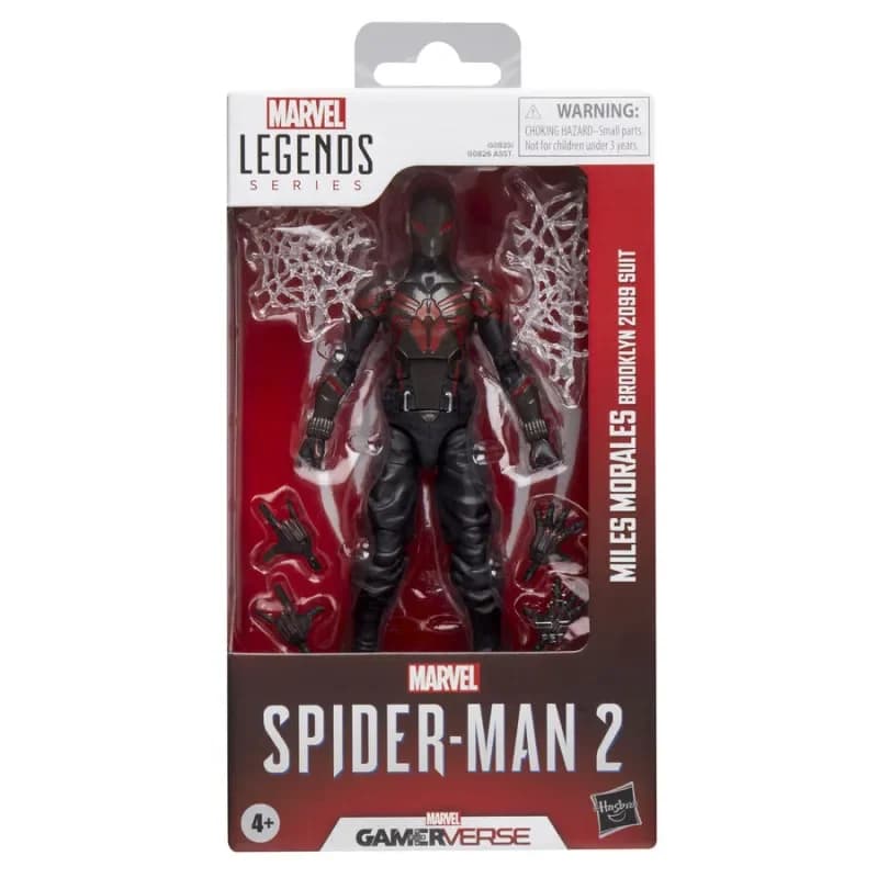 Hasbro Figura Marvel Legends Miles Morales Brooklyn 2099 Suit Homem-Aranha 2 Gamerverso 15cm