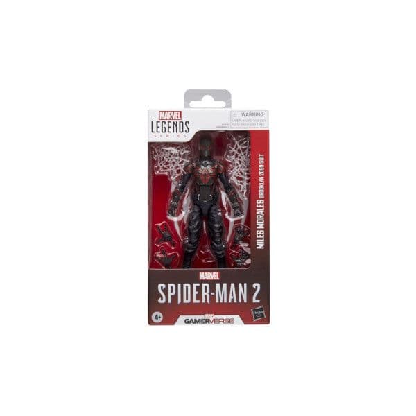 Hasbro Figura Marvel Legends Miles Morales Brooklyn 2099 Suit Homem-Aranha 2 Gamerverso 15cm