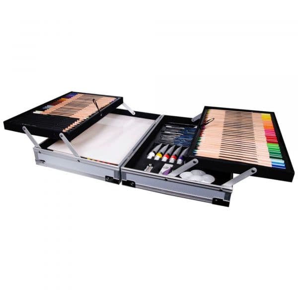 Daler Rowney Kit Pinturas Art Essentials Cx. Metal (122 Peças) - 1600704