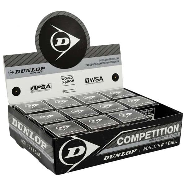 Dunlop Bolas Squash Competition 12 Ball Black - 700112