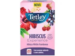 infusão tetley hibisco mirtilo framboesa 20saq