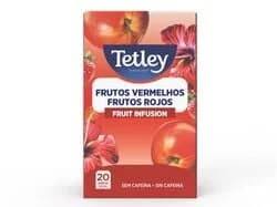 infusão tetley de frutos explosão frutos vermelhos 20 saquetas