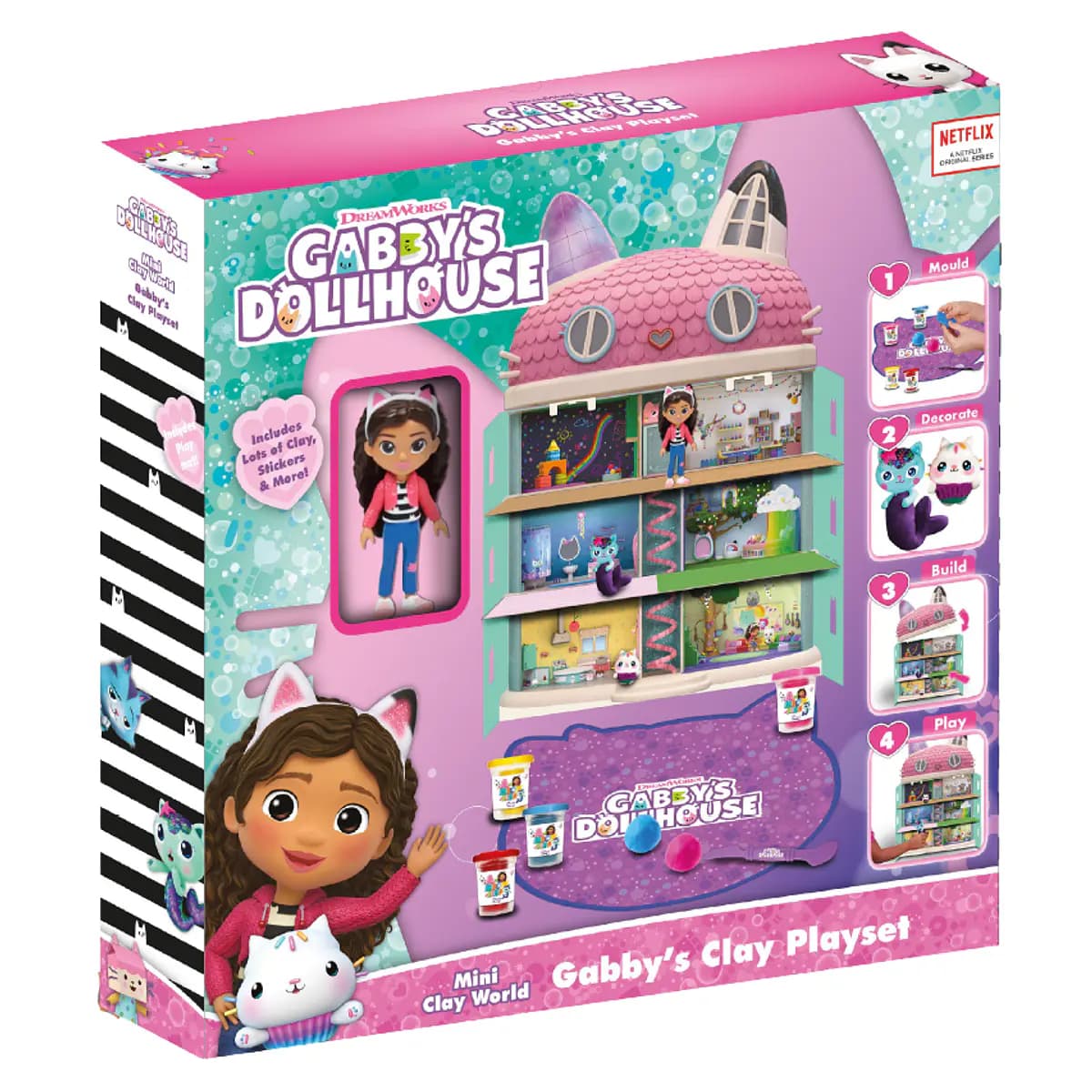 Gabby's Dollhouse - Mini Casa de Bonecas de Plasticina