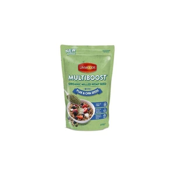 Linwoods Multiboost Sementes Moídas de Cânhamo, Linho e Chia Bio 200g