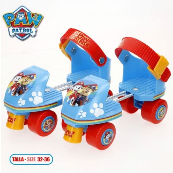 Patrulha Pata Patins de 4 Rodas Max 20 Kg +3 Anos Ajustável