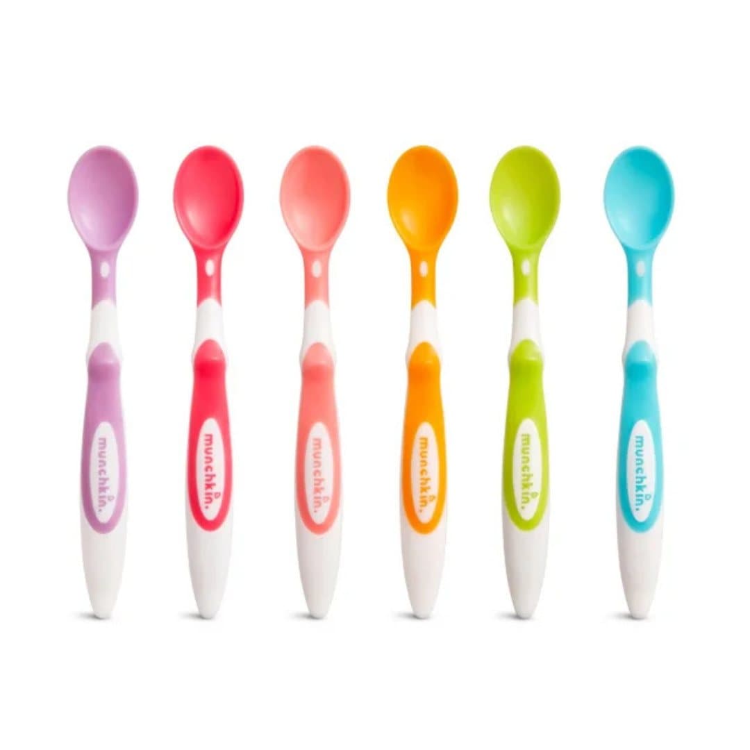 Munchkin soft tip pack 6 colheres ergonómicas ponta macia 3m+