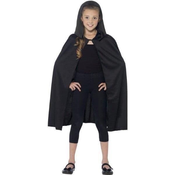 Smiffys Capa Preto c/ Capuz Criança - 220044203