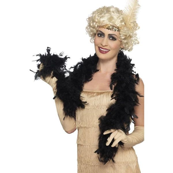 Smiffys Plumas 150cm - Preto - 220030864