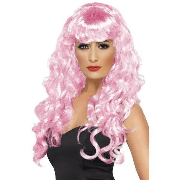 Smiffy's Peruca Siren Rosa - 220042264